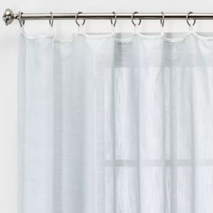 Threshold Sheer White Curtain Panel
